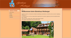 Desktop Screenshot of gaestehaus-herberger.de