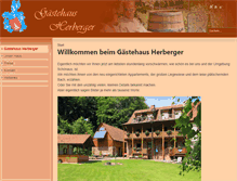 Tablet Screenshot of gaestehaus-herberger.de